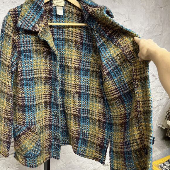 Boyne Valley Weavers Ireland Knit Cardigan Wool Button Up Sweater Women's Soft - Picture 6 of 7